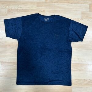 Terry toweling texture Navy Blue T-Shirt